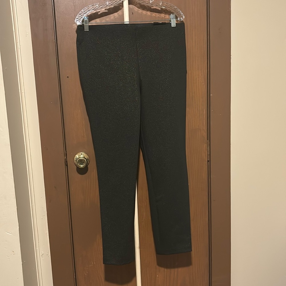 Large black and golden pants high waisted formal, work, black tie soho apparel
